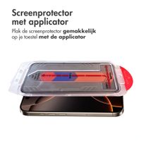 Accezz Gehard Glas Privacy Screenprotector + Applicator Apple iPhone 15 Pro Max