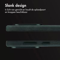 Accezz Vintage Leather Magsafe Backcover Samsung Galaxy S25 Edge - Smokey Green