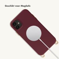 Selencia Rivièra MagSafe Backcover met afneembare haakjes Apple iPhone 11 - Bold Burgundy