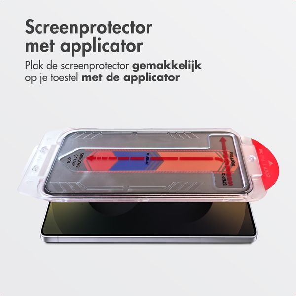 Accezz Gehard Glas Privacy Screenprotector + Applicator Samsung Galaxy S26 Ultra