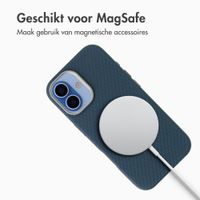Accezz Mesh Backcover met MagSafe Apple iPhone 16 - Donkerblauw