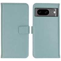 Selencia Echt Leren Bookcase Google Pixel 8 - Air Blue