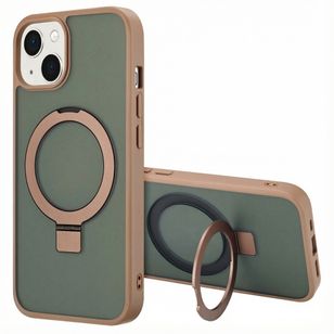 Accezz Ring Stand Backcover met MagSafe Apple iPhone 14 - Bruin