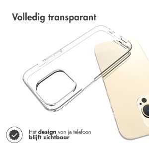 Accezz Clear Backcover iPhone 15 Pro - Transparant