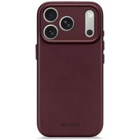 Decoded Leather Backcover MagSafe Apple iPhone 17 Pro Max - Burgundy