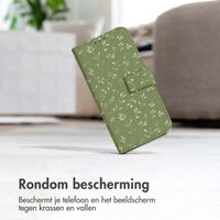 imoshion Design Bookcase Xiaomi Redmi Note 14 Pro (5G) - Green Flowers