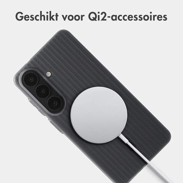 Accezz Lite Backcover met MagSafe | Fluted | Samsung Galaxy S26 - Smokey Matte