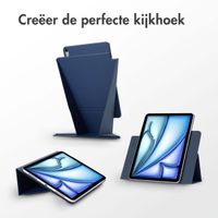 Accezz High Stand tablet case Apple iPad Air 11 inch (2025) M3 / (2024) M2 / Air 5 (2022) / Air 4 (2020) - Donkerblauw