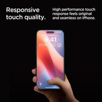 Spigen GLAStR Privacy EZ Fit Screenprotector + Applicator Apple iPhone 16 Pro