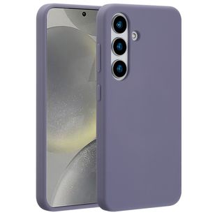 Accezz Liquid Silicone Backcover met MagSafe Samsung Galaxy S25 - Lavender Gray