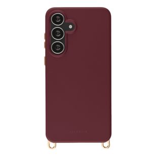Selencia Rivièra MagSafe Backcover met afneembare haakjes Samsung Galaxy S25 FE - Bold Burgundy