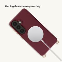 Selencia Rivièra MagSafe Backcover met afneembare haakjes Samsung Galaxy S26 - Bold Burgundy