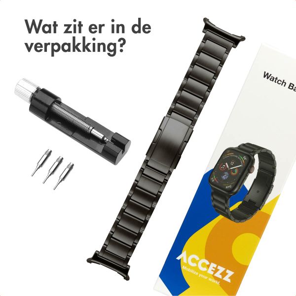 Accezz Mat Titanium bandje voor de Samsung Galaxy Watch Ultra (2024/2025) - Zwart