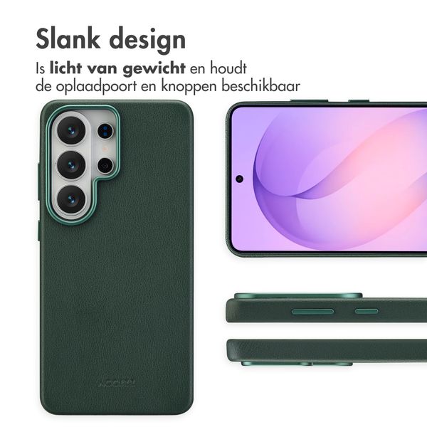 Accezz MagSafe Leather Backcover Samsung Galaxy S26 Ultra - Cedar Green