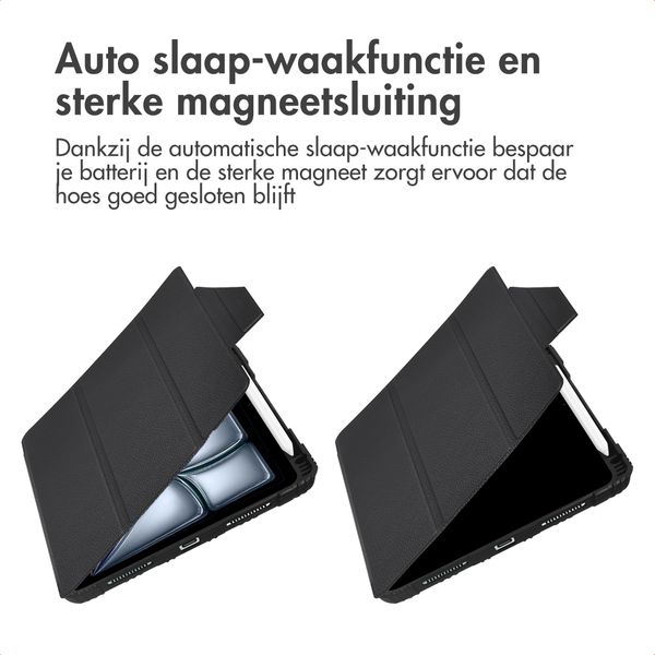 Accezz Rugged Trifold Bookcase Apple iPad Air 11 inch (2026) M4 / (2025) M3 / (2024) M2 / Air 5 (2022) / Air 4 (2020) - Zwart