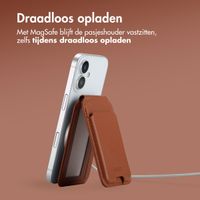 Accezz Leren Wallet met standaard voor MagSafe - Sienna Brown