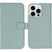 Selencia Echt Leren Bookcase Apple iPhone 14 Pro - Air Blue