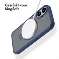 Accezz Ring Stand Backcover met MagSafe Apple iPhone 16 - Blauw