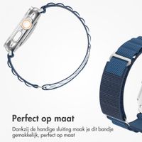 Accezz Nylon Alpine bandje Apple Watch | 44/45/46/49 mm - Dark Blue