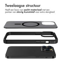 Accezz Rugged Frosted MagSafe Backcover Apple iPhone 14 Pro Max - Zwart