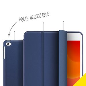 Accezz Smart Silicone Bookcase iPad 9 (2021) 10.2 inch / iPad 8 (2020) 10.2 inch / iPad 7 (2019) 10.2 inch - Blauw