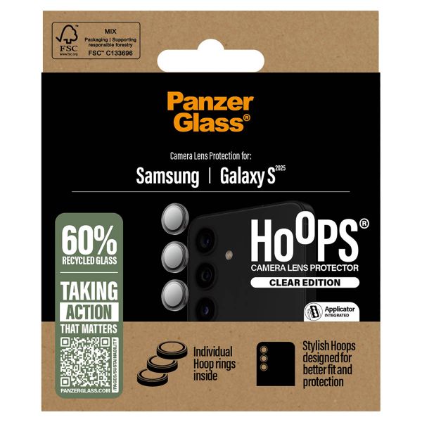 PanzerGlass Camera Protector Hoops Samsung Galaxy S25 - Transparant