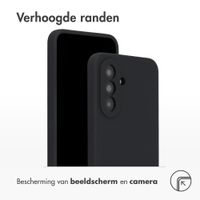 Accezz Liquid Silicone Backcover Samsung Galaxy A37 (5G) - Zwart