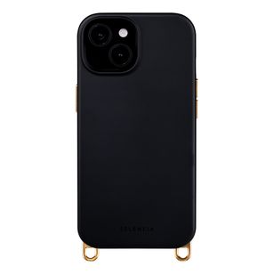 Selencia Rivièra MagSafe Backcover met afneembare haakjes Apple iPhone 14 / 13 - Velvet Black