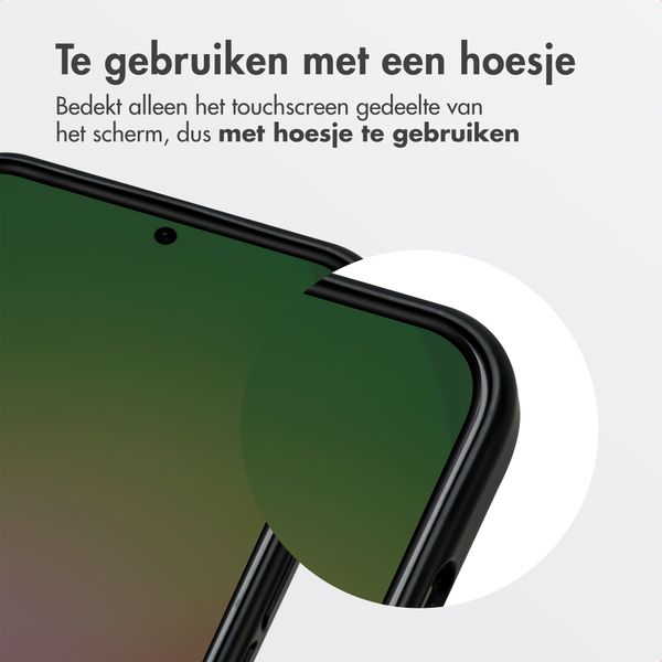 Accezz Gehard Glas Privacy Screenprotector + Applicator Samsung Galaxy A56