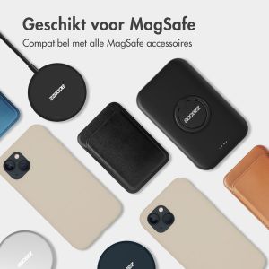 Accezz Liquid Silicone Backcover met MagSafe iPhone 16 Plus - Stone