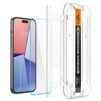 Spigen GLAStR EZ Fit Screenprotector + Applicator 2-pack Apple iPhone 16 Plus / 15 Plus