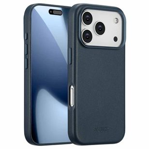 Accezz MagSafe Leather Backcover Apple iPhone 17 Pro - Nightfall Blue