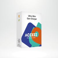 Accezz Ultra Slim GaN Oplader - USB-C + USB-A - 45W - Zwart