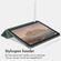 Accezz Smart Silicone Bookcase iPad Air 11 inch (2024) M2 / Air 5 (2022) / iPad Air 4 (2020) - Donkergroen