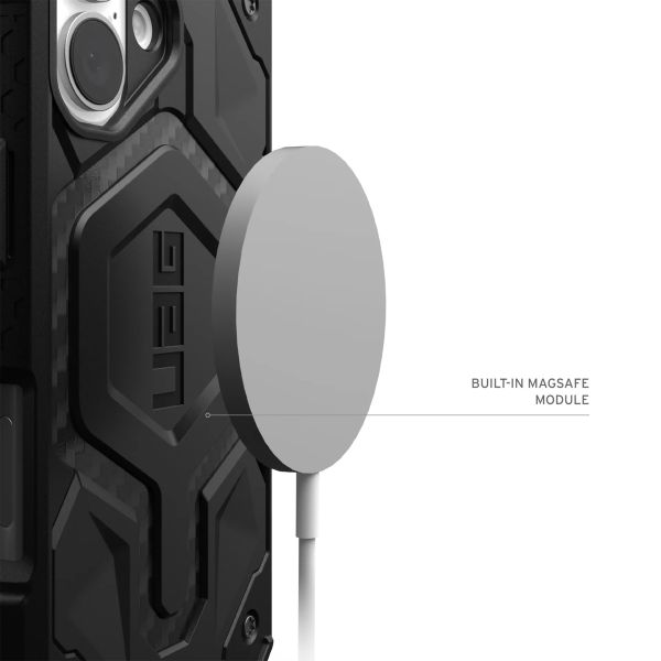 UAG Monarch Pro Backcover iPhone 16 - Carbon Fiber