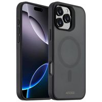 Accezz Rugged Frosted MagSafe Backcover iPhone 16 Pro Max - Zwart