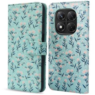 imoshion Design Bookcase Xiaomi Redmi Note 14 Pro (5G) - Blue Flowers