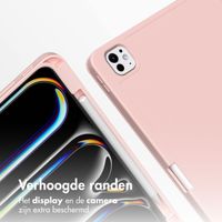 Accezz Smart Silicone Bookcase Apple iPad Pro 11 (2024) M4 - Roze