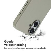Accezz MagSafe Leather Backcover Apple iPhone 17 - Lichtgrijs