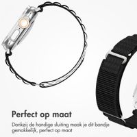 Accezz Nylon Alpine bandje Apple Watch | 38/40/41/42 mm - Zwart