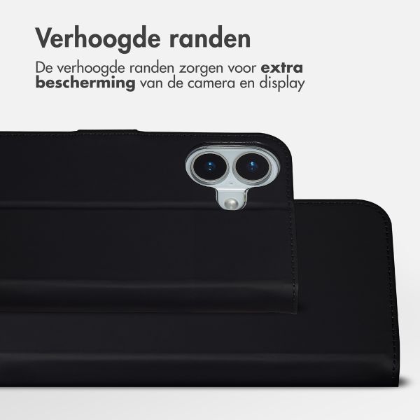 Accezz Wallet Softcase Bookcase Apple iPhone 17 - Zwart