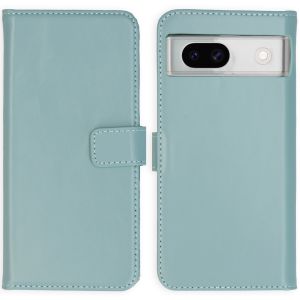 Selencia Echt Lederen Bookcase Google Pixel 8a - Air Blue