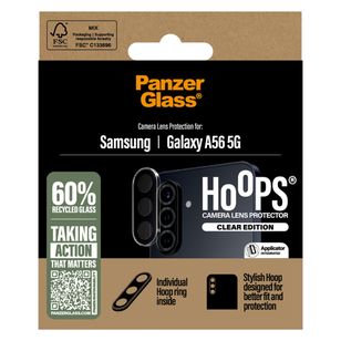 PanzerGlass Camera Protector Hoops voor de Samsung Galaxy A55 - Transparant