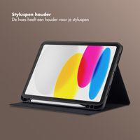 Selencia Riva Bookcase Apple iPad 11 (2025) 11 inch A16 / iPad 10 (2022) 10.9 inch - Zwart