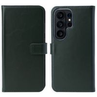 Selencia Echt Leren Bookcase Samsung Galaxy S26 Ultra - Groen