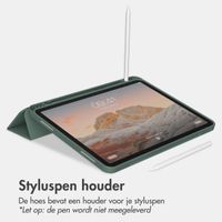 Accezz Smart Silicone Bookcase iPad 11 (2025) 11 inch / iPad 10 (2022) 10.9 inch - Donkergroen