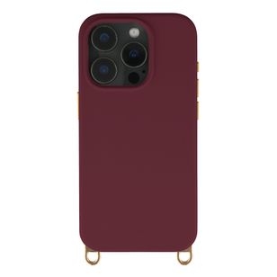 Selencia Rivièra MagSafe Backcover met afneembare haakjes Apple iPhone 15 Pro - Bold Burgundy
