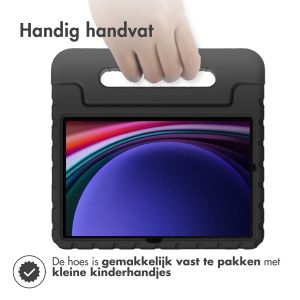 Accezz Kidsproof Backcover met handvat Samsung Galaxy Tab S9 11.0 inch / Tab S9 FE 10.9 inch - Zwart