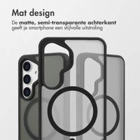 Accezz Rugged Frosted MagSafe Backcover Samsung Galaxy S25 - Zwart