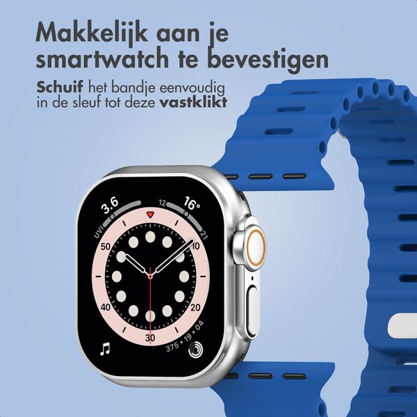 Accezz Ocean bandje Apple Watch | 44/45/46/49 mm - Royal Blue